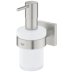 Grohe Start Cube Soap Dispenser With Holder - Brushed Chrome (41098DC0) - thumbnail image 2