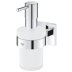 Grohe Start Cube Soap Dispenser With Holder - Chrome (41098000) - thumbnail image 2