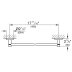 Grohe Start Towel Rail 450mm - Supersteel (41197DC0) - thumbnail image 2