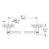 Grohe Start Towel Rail 800mm - Supersteel (41187DC0) - thumbnail image 2