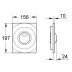 Grohe Surf Flush Plate - Chrome (42302000) - thumbnail image 2