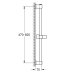 Grohe Vitalio Universal Shower Rail - 600mm - Chrome (27724001) - thumbnail image 2