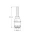 Grohe DAL single flush valve assembly - taller/longer (43486000) - thumbnail image 2