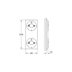 Grohe digital wireless remote controller holder plate - chrome (40548000) - thumbnail image 2