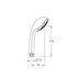 Grohe Relexa Handshower Trio - Chrome (28793000) - thumbnail image 2