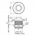 Grohe single push button - chrome (38496000) - thumbnail image 2