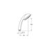 Grohe Tempesta hand shower duo - chrome (28419000) - thumbnail image 2