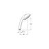 Grohe Tempesta Trio handset - Chrome (28578000) - thumbnail image 2