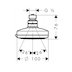 Hansgrohe Croma 100 Vario EcoSmart fixed shower head (28462000) - thumbnail image 2