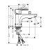 hansgrohe Rebris S Single Lever Bath and Shower Mixer Monotrou - Chrome (72436000) - thumbnail image 2
