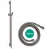 hansgrohe Unica Shower Rail S Puro - 90cm with Shower Hose - Brushed Black Chrome (28631340) - thumbnail image 2