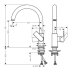 hansgrohe Vernis Shape M35 Single Lever Kitchen Mixer 210 with Swivel Spout - Chrome (71871000) - thumbnail image 2