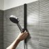 Hansgrohe WallStoris Wall Bar - 50cm - Matt Black (27902670) - thumbnail image 2