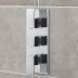 Hudson Reed Art Triple Concealed Thermostatic Mixer Shower Valve Only - Chrome (ART3211) - thumbnail image 2