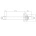 Hudson Reed Round Ceiling Arm - Chrome (ARM15) - thumbnail image 2