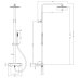 Hudson Reed Square Brass Thermostatic Bar Mixer Shower - Chrome (A3531) - thumbnail image 2
