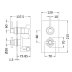 Hudson Reed Twin Thermostatic Mixer Shower Valve Only With Diverter - Chrome (A3007) - thumbnail image 2