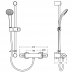 Ideal Standard Alto EV thermostatic bar mixer shower - chrome (A5985AA) - thumbnail image 2