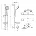 Ideal Standard Ceratherm 100 bar valve (A4814AA) - thumbnail image 2