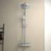 Ideal Standard Ceratherm T25 exposed thermostatic shower system with Idealrain 200mm round rainshowe (A7209AA) - thumbnail image 2