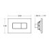 Ideal Standard Karisma Flush Plate - Chrome (E4463AA) - thumbnail image 2