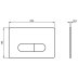 Ideal Standard Oleas M1 Dual Flush Plate - Matt Chrome (R0115JG) - thumbnail image 2