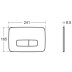 Ideal Standard Oleas M3 Mechanical Dual Flush Plate - Silver Storm (R0459GN) - thumbnail image 2