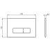 Ideal Standard Oleas O2 Pneumatic Dual Flush Plate - White (R0119AC) - thumbnail image 2