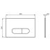 Ideal Standard Oleas P1 Pneumatic Dual Flush Plate - Silk Black (R0116A6) - thumbnail image 2