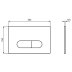 Ideal Standard Oleas P1 Pneumatic Dual Flush Plate - White (R0116AC) - thumbnail image 2