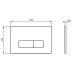 Ideal Standard Oleas P2 Pneumatic Dual Flush Plate - Matt Chrome (R0119JG) - thumbnail image 2
