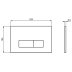 Ideal Standard Oleas P2 Pneumatic Dual Flush Plate - Silk Black (R0119A6) - thumbnail image 2