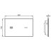 Ideal Standard Symfo Electronic Dual Flush Plate - Black Glass (R0129RX) - thumbnail image 2