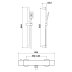 Inta Nulo Deluxe Safe Touch Thermostatic Bar Mixer Shower - Chrome (CB10035CP) - thumbnail image 2