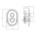 Inta Plus Concealed Thermostatic Mixer Shower - Chrome (20015665CP) - thumbnail image 2