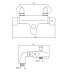 Inta Plus Thermostatic Bath Mixer Shower - Chrome (922245CPB) - thumbnail image 2