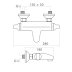 Inta Telo Thermostatic Bath Filler - Chrome (TL50010CP) - thumbnail image 2