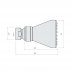 Intacept swivel shower head rub clean (IN9200CP) - thumbnail image 2