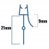 Inventive Creations Bubble Blade Seal - 4-6mm Glass - 21mm - 1200mm Long (BB6 1200) - thumbnail image 2