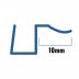 Inventive Creations Flush Fit Seal - 10mm Glass - 10mm - 1200mm Long (10FBD 1200) - thumbnail image 2