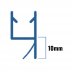 Inventive Creations Small Inline Seal - 4-6mm Glass - 10mm - 1900mm Long (6SINL) - thumbnail image 2