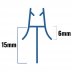Inventive Creations Triple Fin Seal - 4-6mm Glass - 15mm - 1900mm Long (TF6 1900) - thumbnail image 2