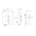 Mira Elite QT Pumped Electric Shower 10.8kW - White/Chrome (1.1845.002) - thumbnail image 2