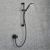 Mira Minimal Exposed Mixer Shower - Matt Black (39584W-BL) - thumbnail image 2