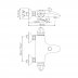 Mira Verve wall mounted bath/shower mixer - valve only - chrome (2.1591.006) - thumbnail image 2