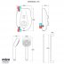 Mira Vie MK2 Electric Shower 10.8kW - White/Chrome (1.1788.006) - thumbnail image 2