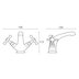 Mira Virtue monobloc basin mixer tap (2.1820.001) - thumbnail image 2