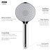 Mira Zest 90mm 3-Spray Shower Head - Chrome (1.1984.003) - thumbnail image 2