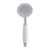 MX Traditional single spray shower head - white/chrome (RPF) - thumbnail image 2