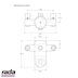 Rada 320C Group blending valve multi outlet (414.01) - thumbnail image 2